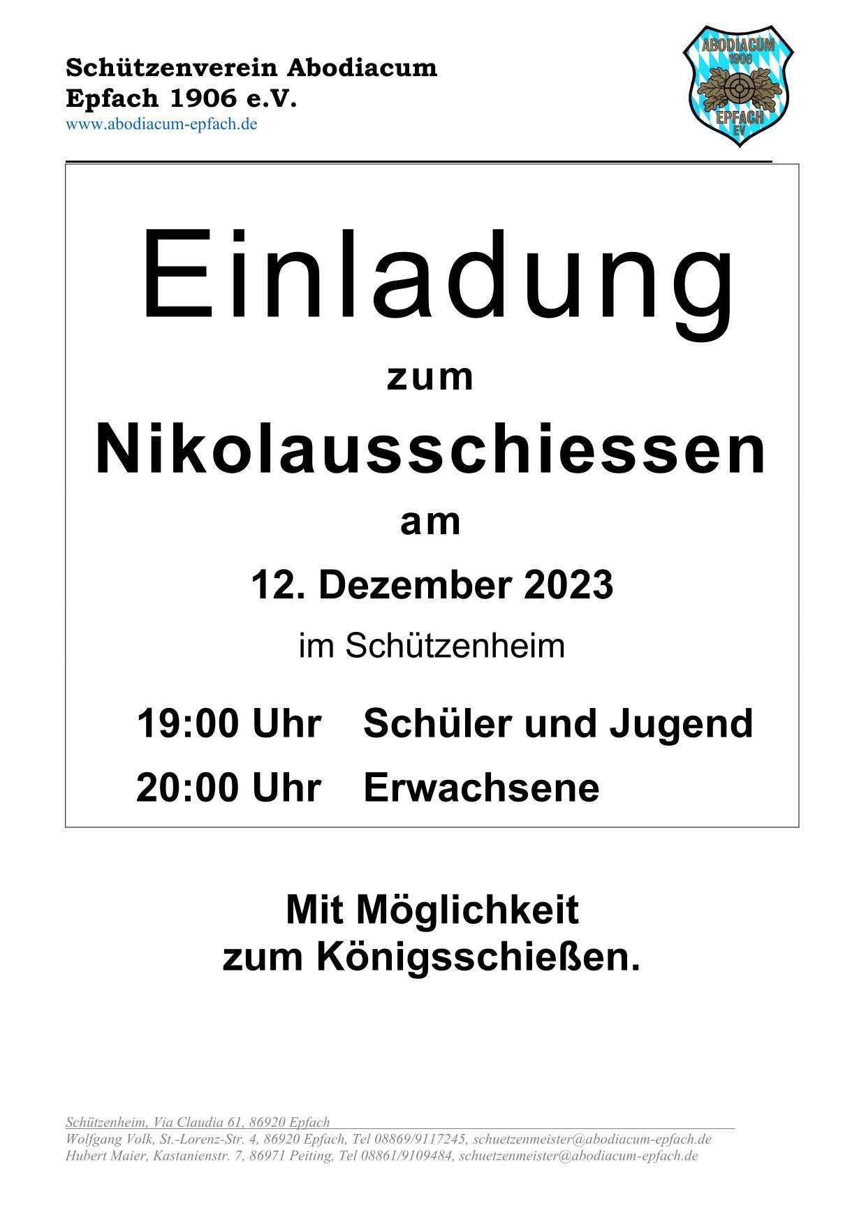 Einladung