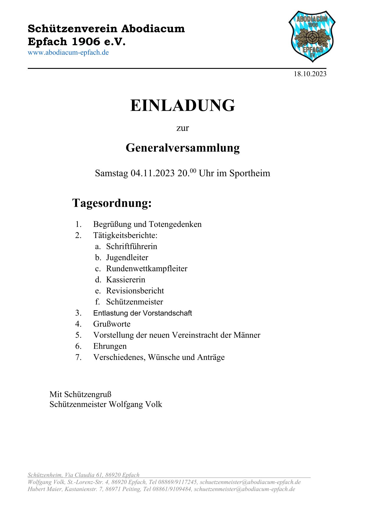 Einladung Versammlung 2023 1