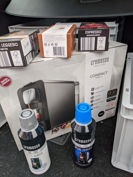 Cremesso Kapselmaschine incl Zubehör